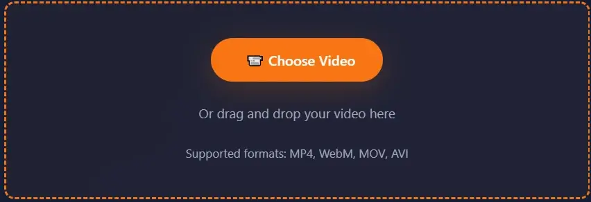 Step 1 - Upload video to extract audio