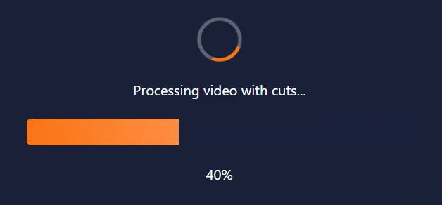 Click process button to start provessing