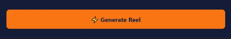 Press button to create reels in ClikDeo reel builder tool